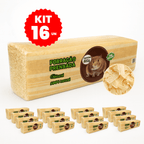 Kit 16 Unidades Serragem Prensada 800g