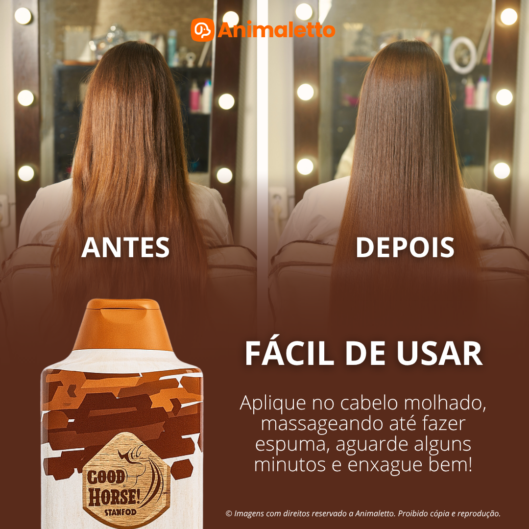 Kit 3 Unidades Shampoo para Cavalos Good Horse Vitamina A 700ml