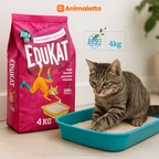 Kit 5 Areia Sanitária Edukat Higiênica Natural Para Gatos Pacotes Com 4Kg
