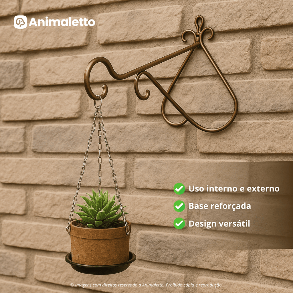 Kit 5 Suportes Artístico Para Plantas Escolha o Tamanho