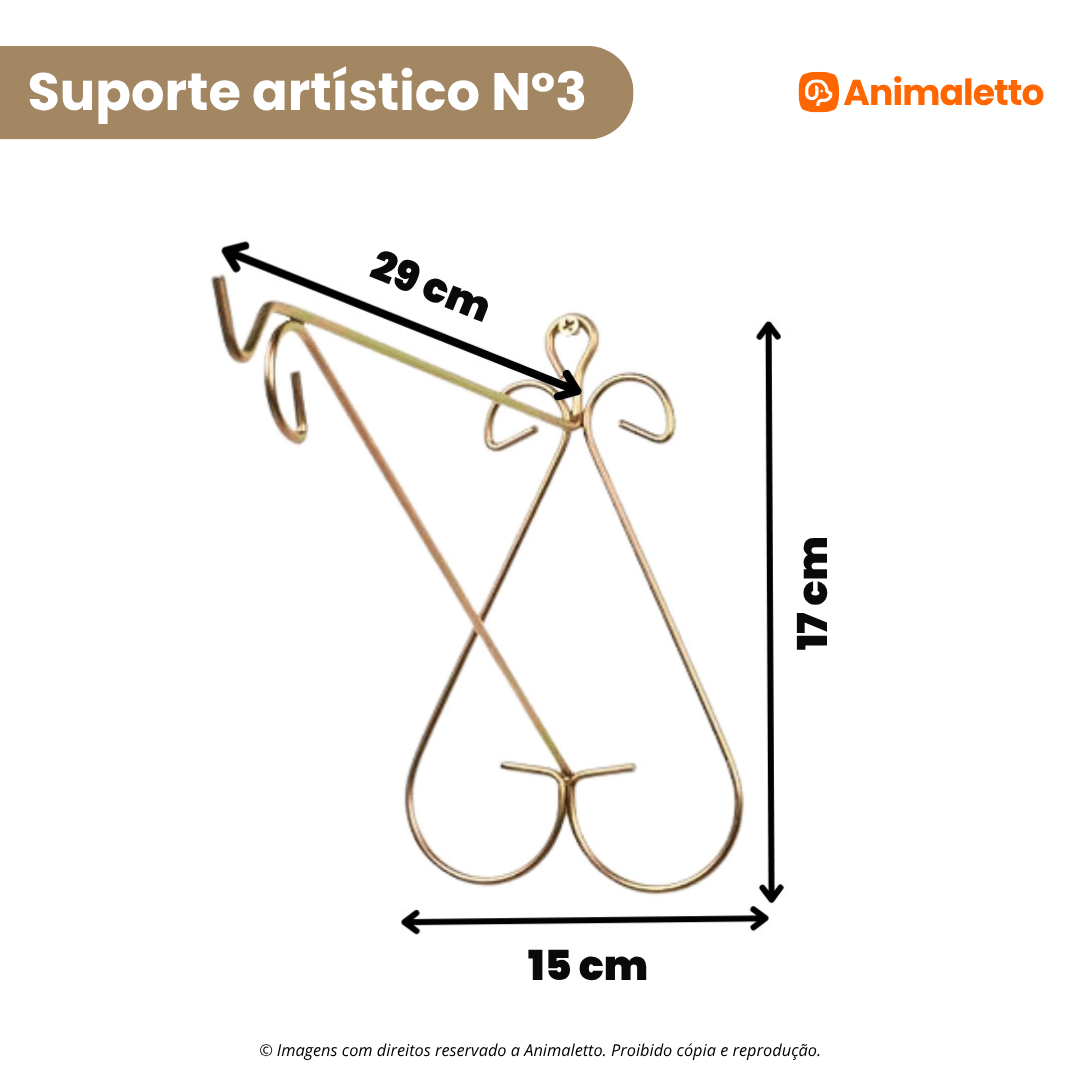 Kit 5 Suportes Artístico Para Plantas Escolha o Tamanho