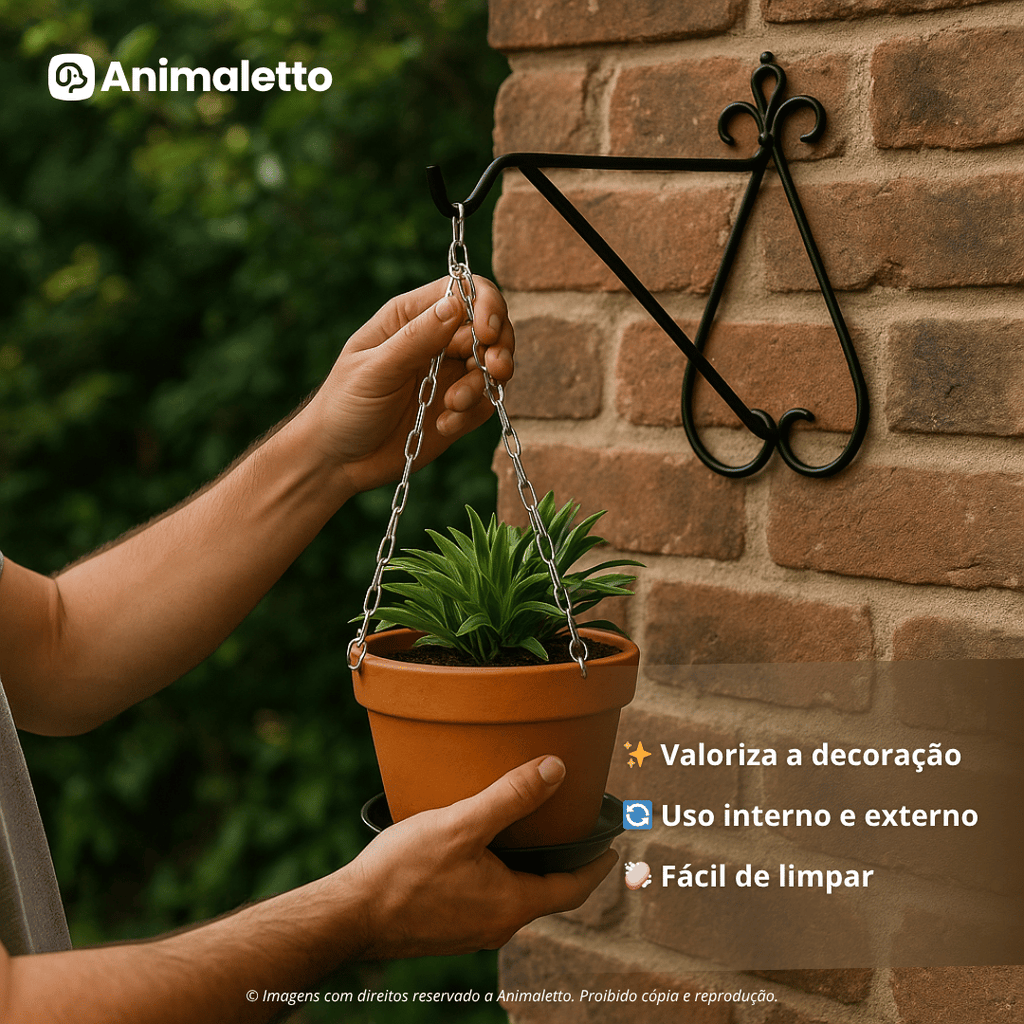 Kit 5 Suportes Artístico Para Plantas Escolha o Tamanho
