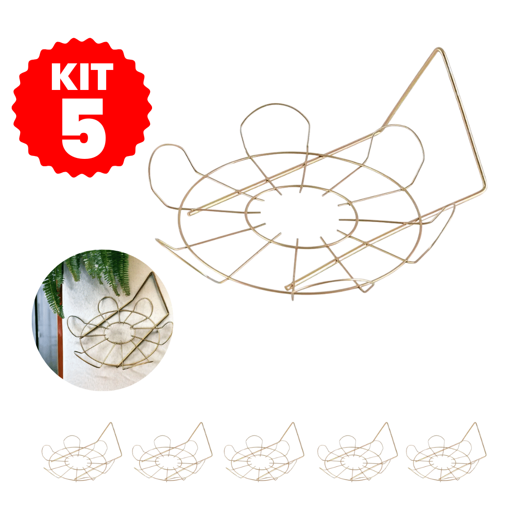 Kit 5 Suportes Margarida Para Plantas Escolha o Tamanho