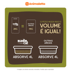 Kit 6 Granulado Higiênico de Mandioca Areia Mandiocat 2Kg