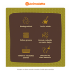 Kit 6 Granulado Higiênico de Mandioca Areia Mandiocat 2Kg