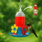 Kit Com 6 Bebedouro Beija-Flor Jel Plast + Néctar Pronto Uso 500ml