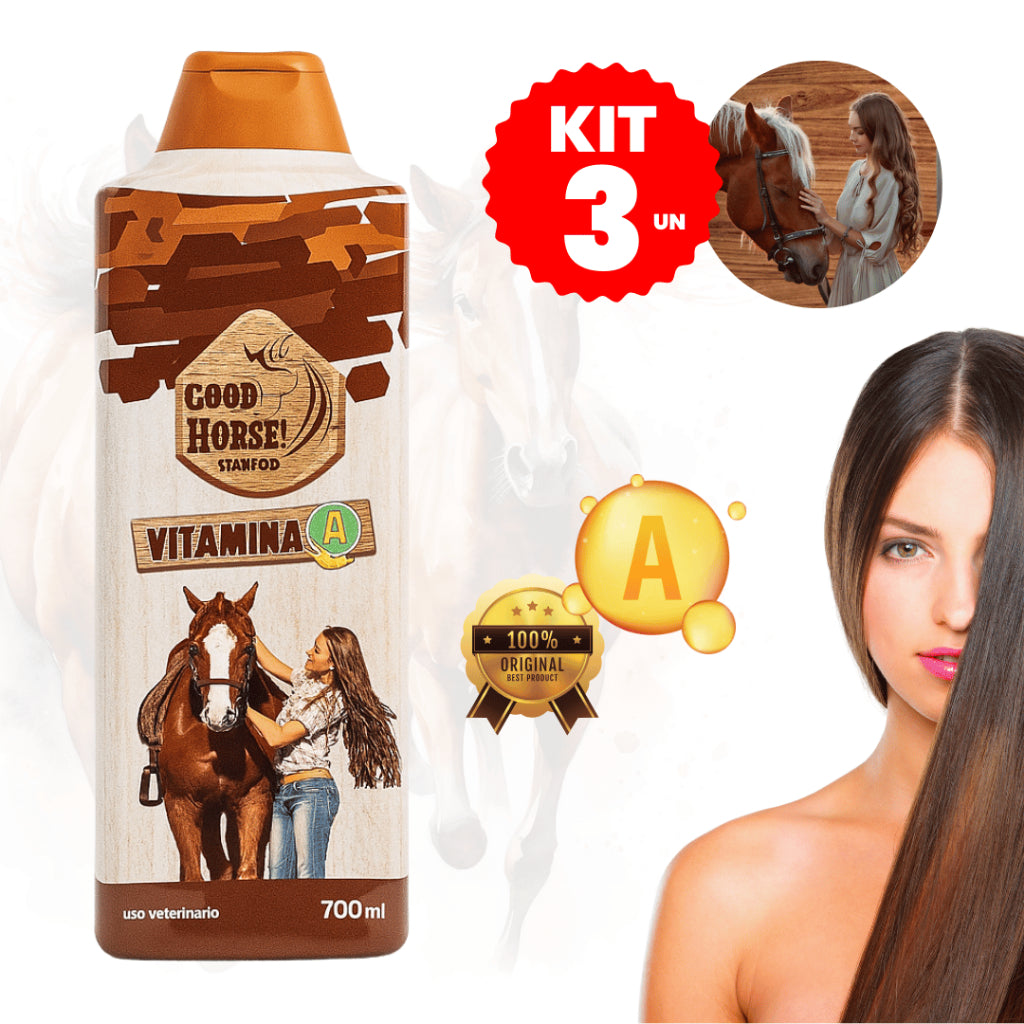 Kit Shampoo Good Horse Vitamina A 700ml