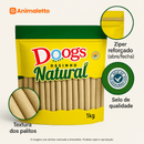 Petisco Doogs Ossinho Natural Palito 15mm 1kg para Cães