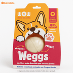 Petisco Natural Bolinha Comestível Weggs Frango Alecrim Cães