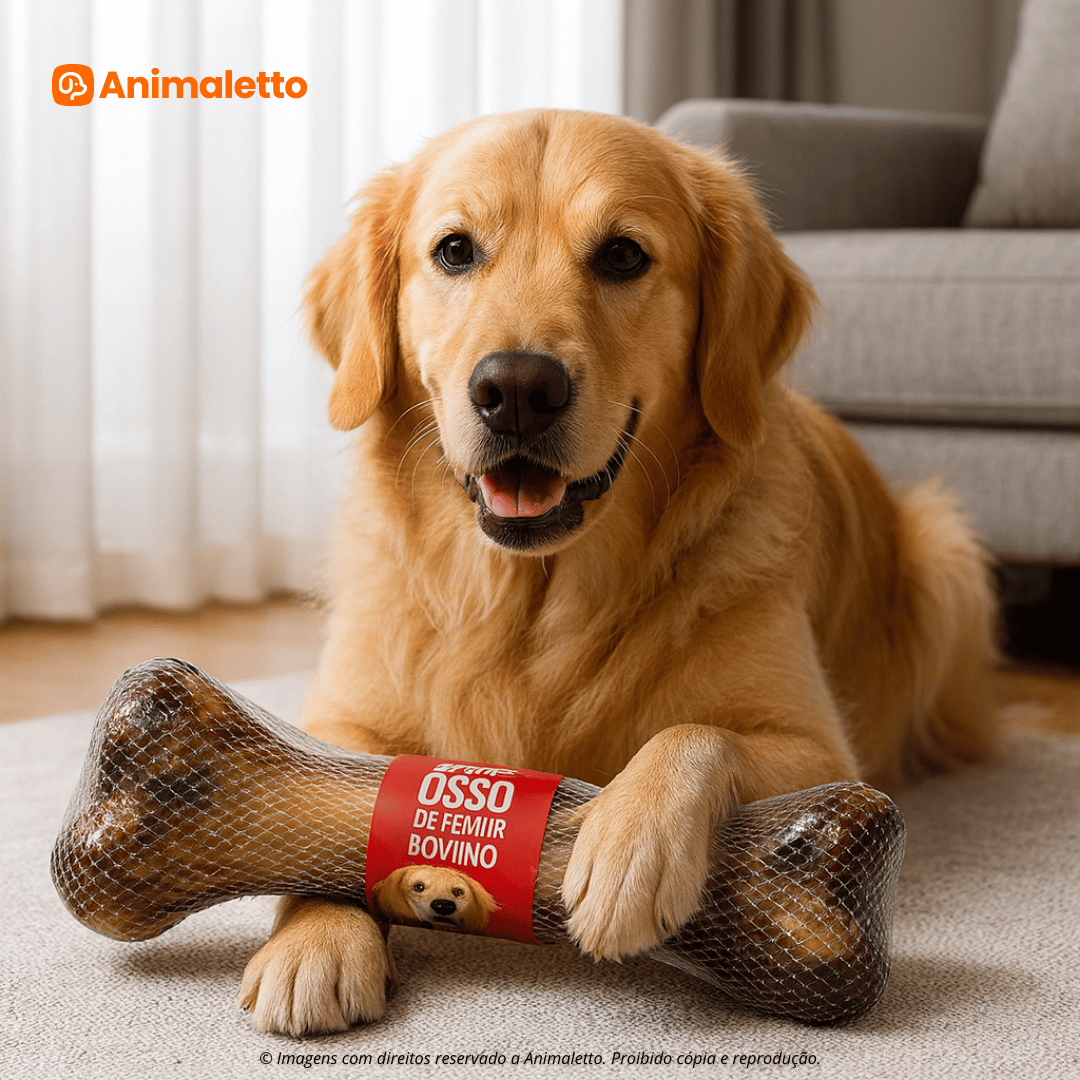 Petisco Para Cães Osso Femur Bovino Defumado Natural PróCanine
