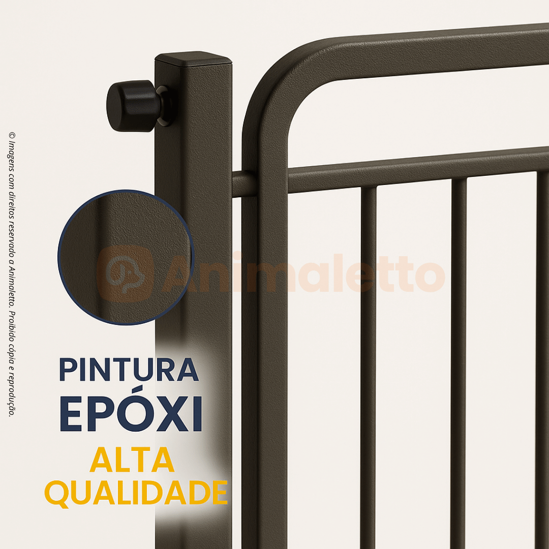 Portão Pet Proteção para Cães e Bebês Ajustável Com Extensão 70cm