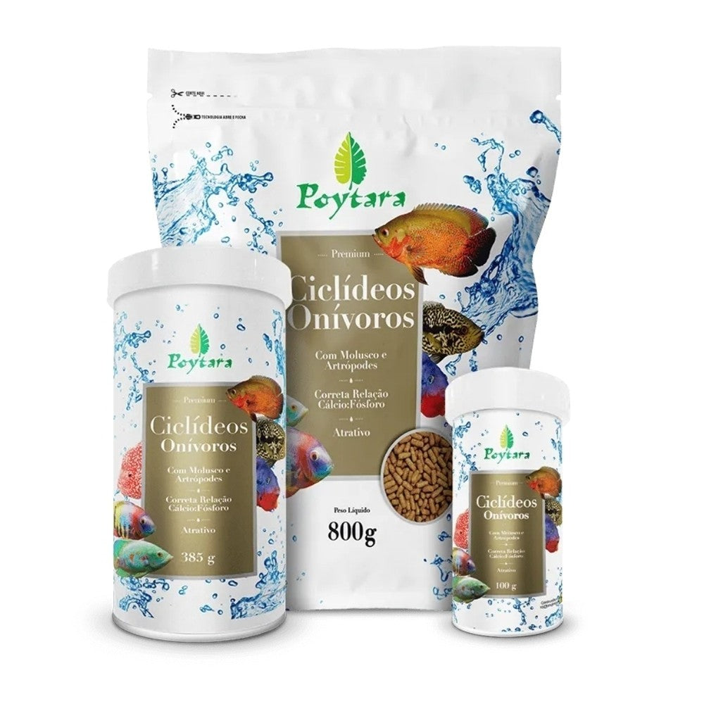 POYTARA CICLÍDEOS ONÍVOROS BAGZIP 800G