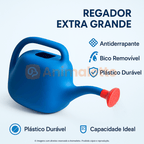 Regador Plástico Com Bico Chuveiro Removível Jardim Plantas Jardinagem Quintal 13 Litros