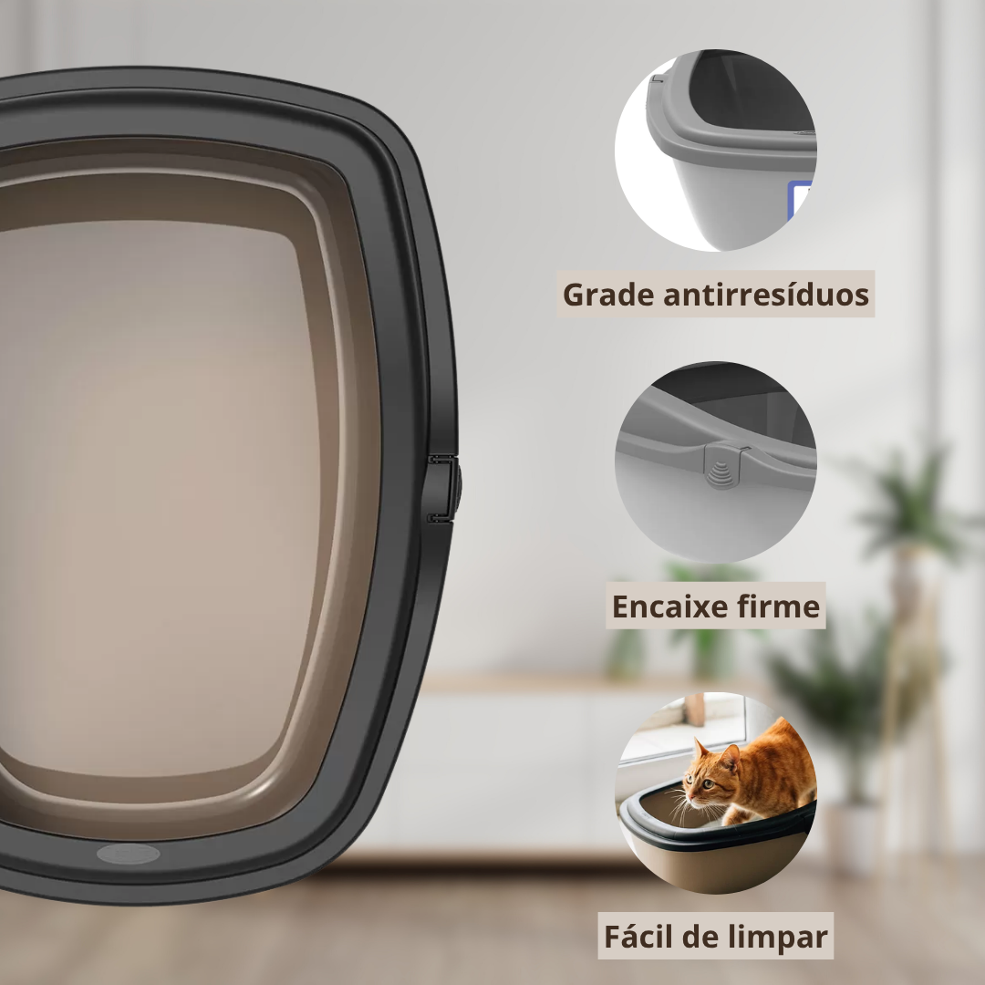 Sanitário Higiênico Wc King Gatos Grande Cores Premium Jel Plast