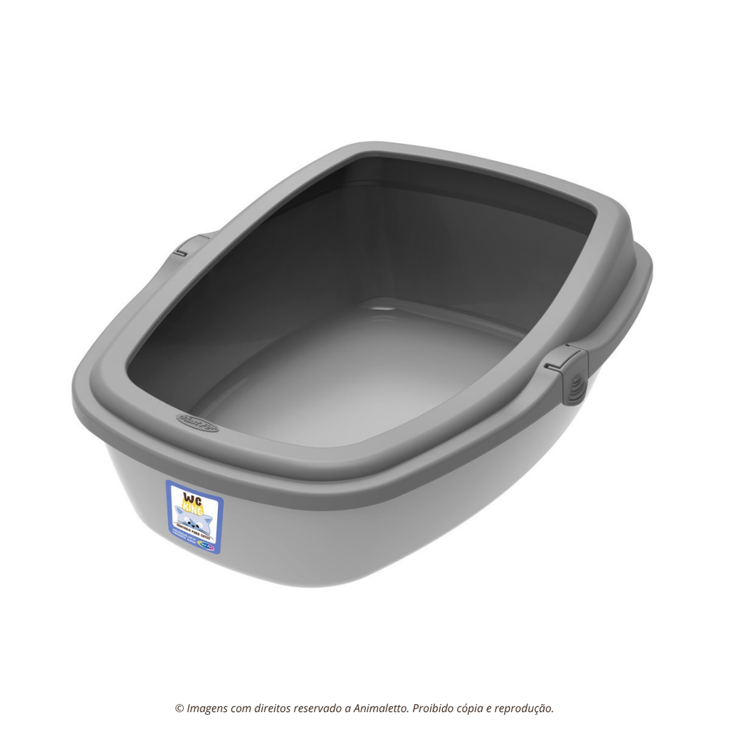 Sanitário Higiênico Wc King Gatos Grande Cores Premium Jel Plast