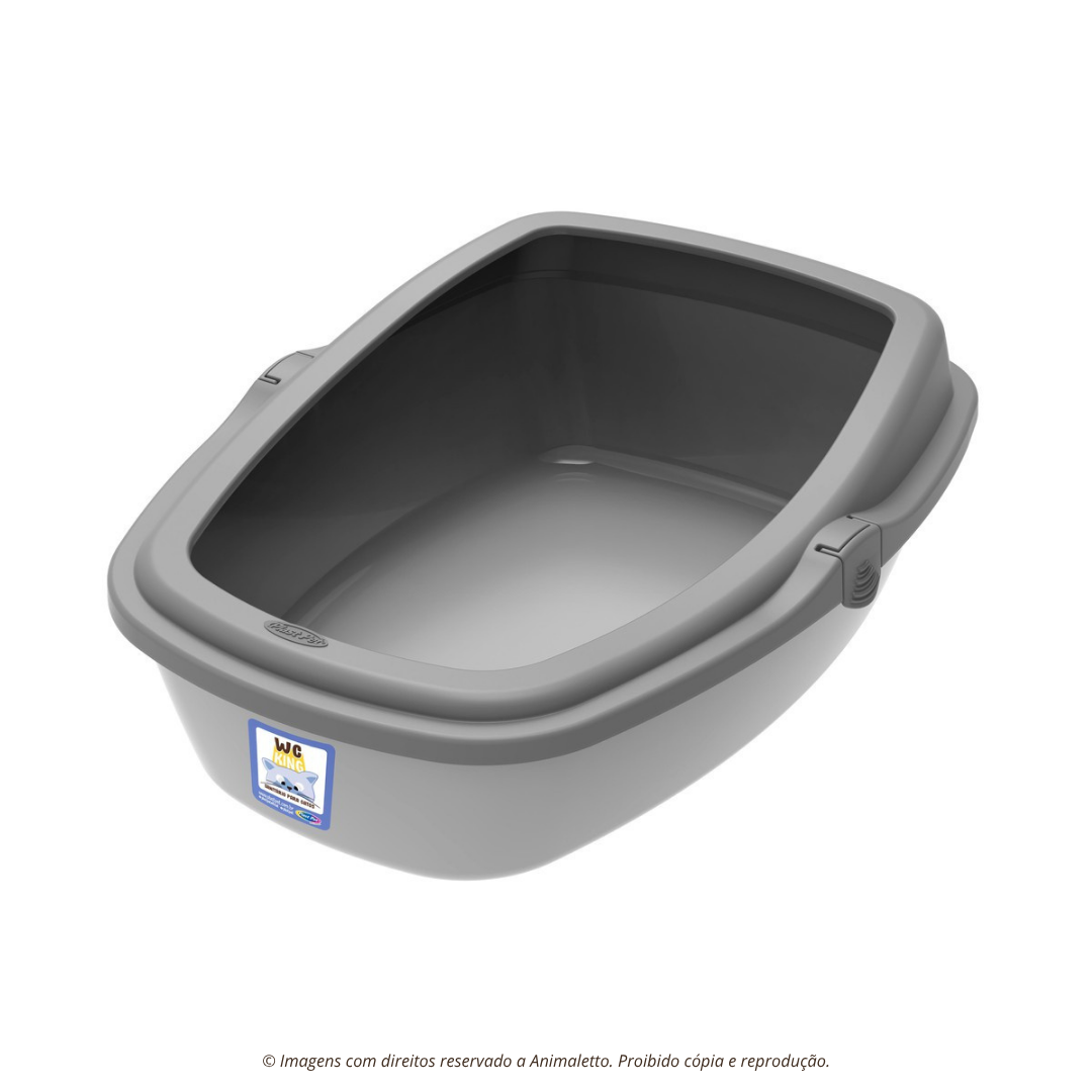 Sanitário Higiênico Wc King Gatos Grande Cores Premium Jel Plast