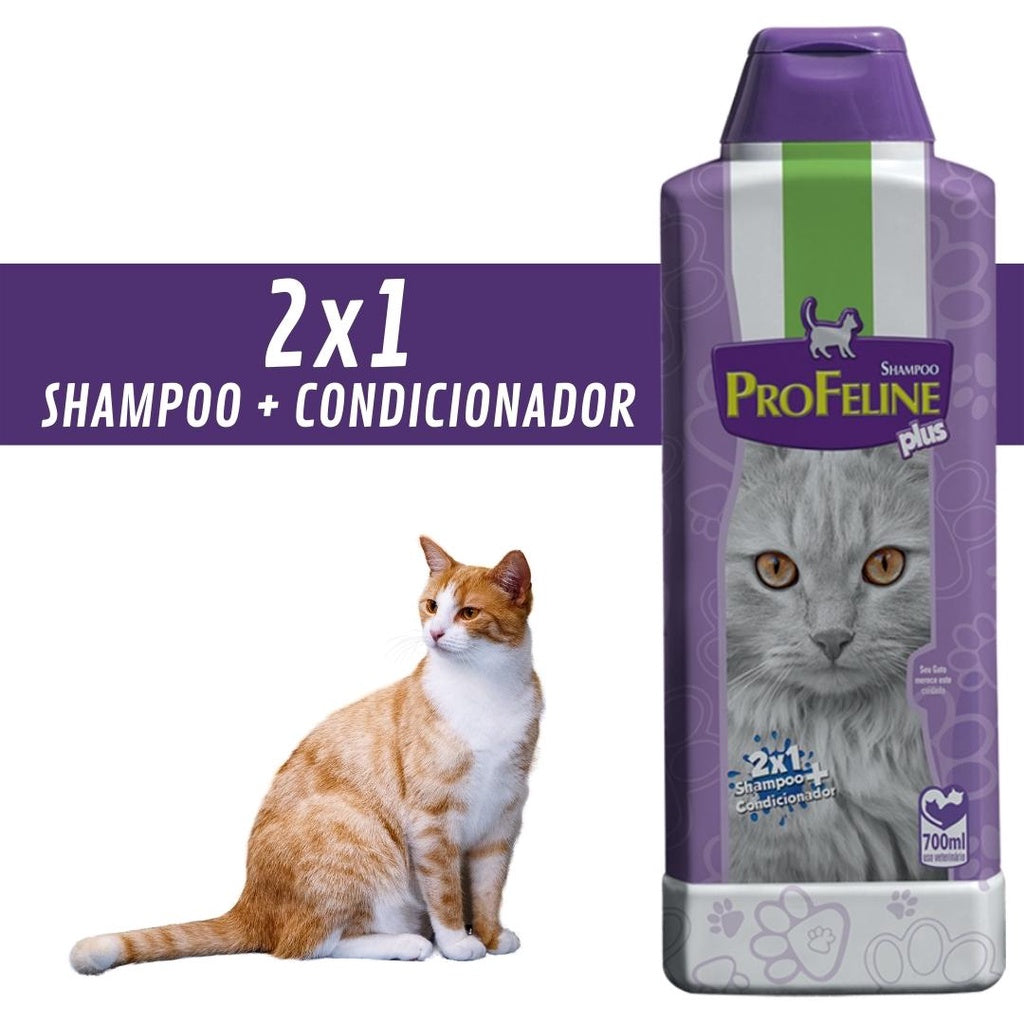 Shampoo 2 em 1 Pró Feline Plus para Gatos - 700ml