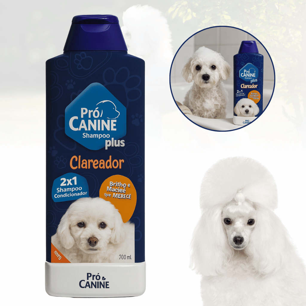 Shampoo Clareador 2 em 1 Para Cães 700ml PróCanine