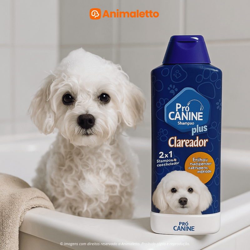 Shampoo Clareador 2 em 1 Para Cães 700ml PróCanine