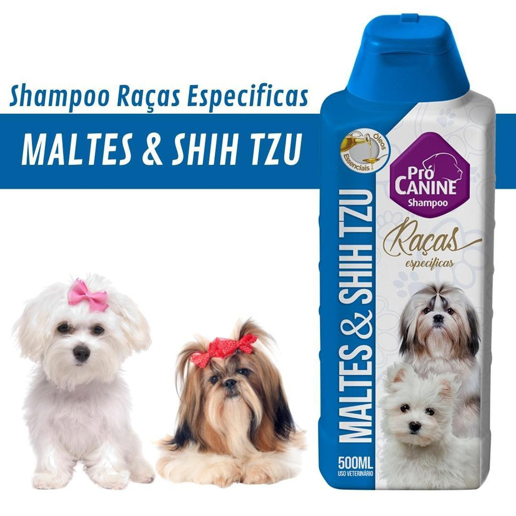 Shampoo Para Cachorro Raças Maltes E Shih-tzu Prócanine 500Ml Fragrância