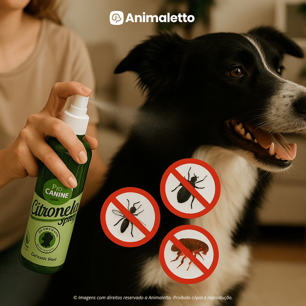 Spray Citronela Repelente para Cães e Cavalos 500ml PróCanine Anti-Insetos Natural