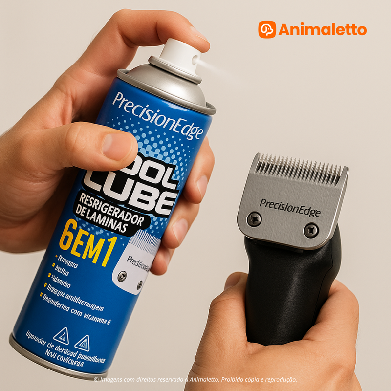 Spray Lubrificante 6 em 1 Cool Lube para Tosa Profissional Pet 500ml