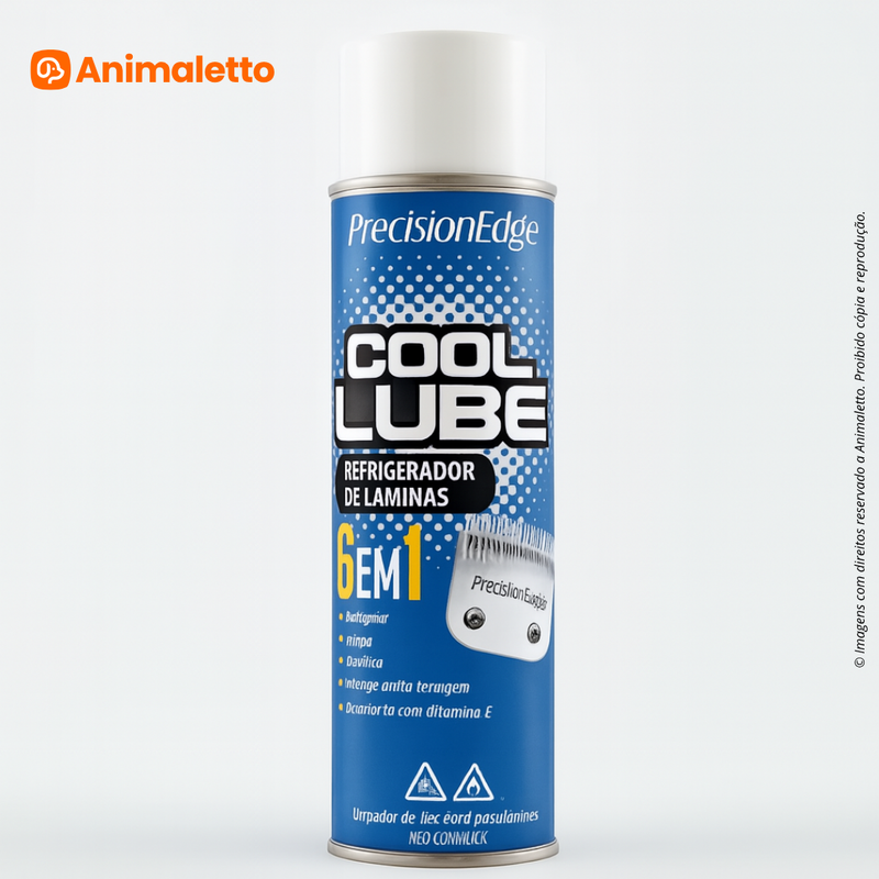 Spray Lubrificante 6 em 1 Cool Lube para Tosa Profissional Pet 500ml