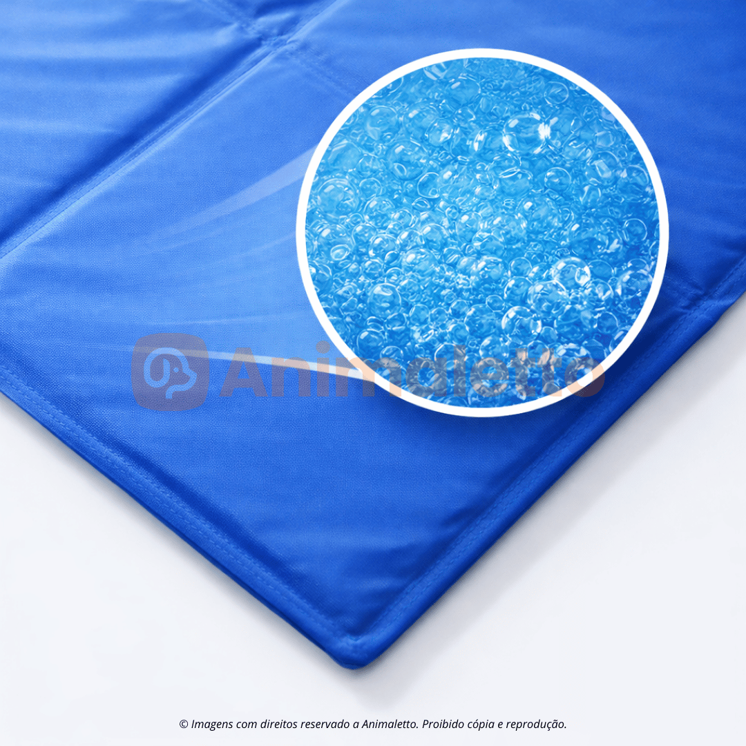 Tapete Gelado Refrescante Azul Ringo Para Pets Cães e Gatos Todos os Tamanhos