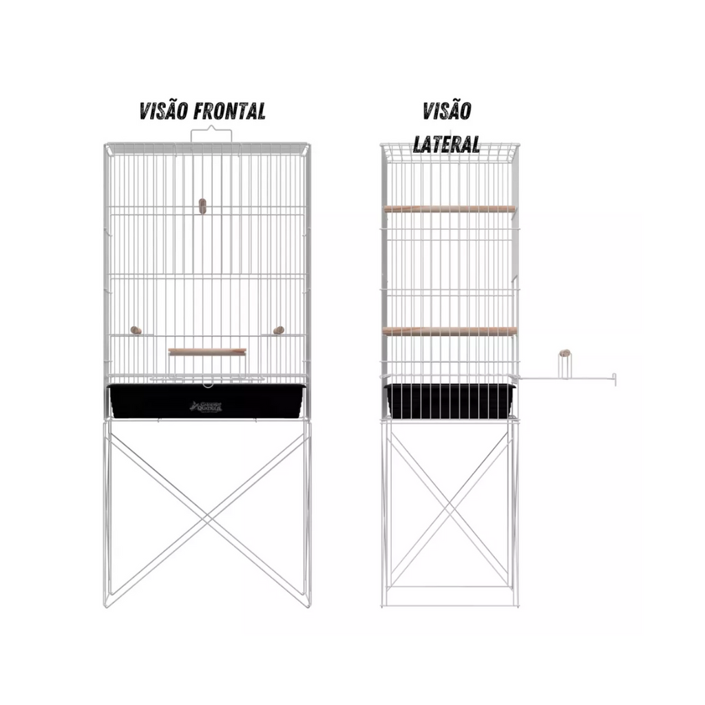 Viveiro Dobrável Para Calopsita Pop - Gaiolas Quatigá