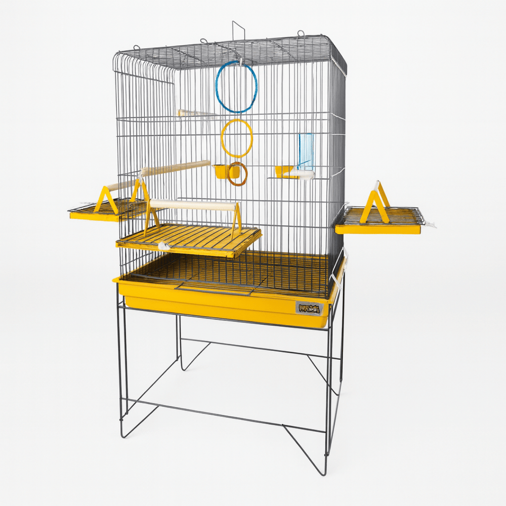 Viveiro Gaiola Para Calopsita Triplex Confort Completo Jel Plast