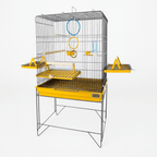 Viveiro Gaiola Para Calopsita Triplex Confort Completo Jel Plast