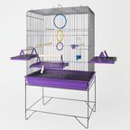 Viveiro Gaiola Para Calopsita Triplex Confort Completo Jel Plast