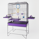 Viveiro Gaiola Para Calopsita Triplex Confort Completo Jel Plast