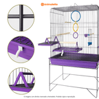 Viveiro Gaiola Para Calopsita Triplex Confort Completo Jel Plast