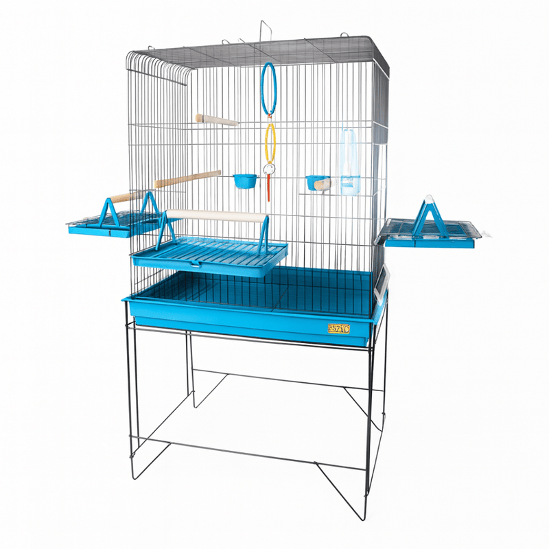 Viveiro Gaiola Para Calopsita Triplex Confort Completo Jel Plast