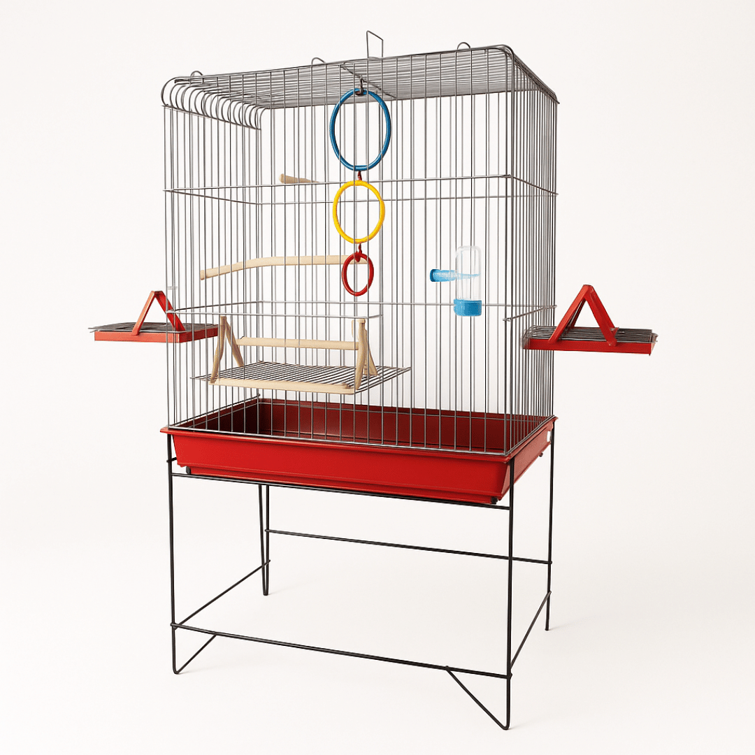 Viveiro Gaiola Para Calopsita Triplex Confort Completo Jel Plast