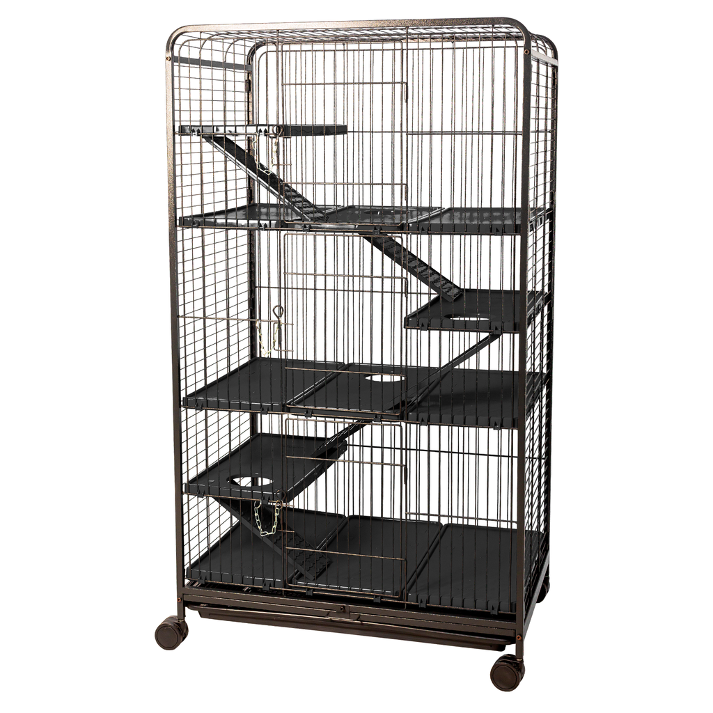 Viveiro Gaiola Para Roedores Fauna Luxo Grande Black