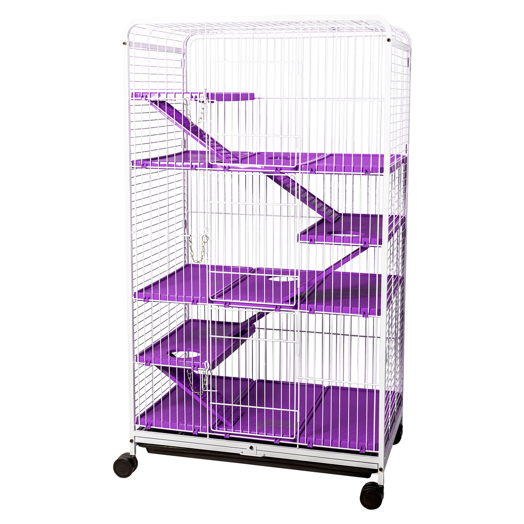 Viveiro Gaiola Para Roedores Fauna Luxo Grande Branco