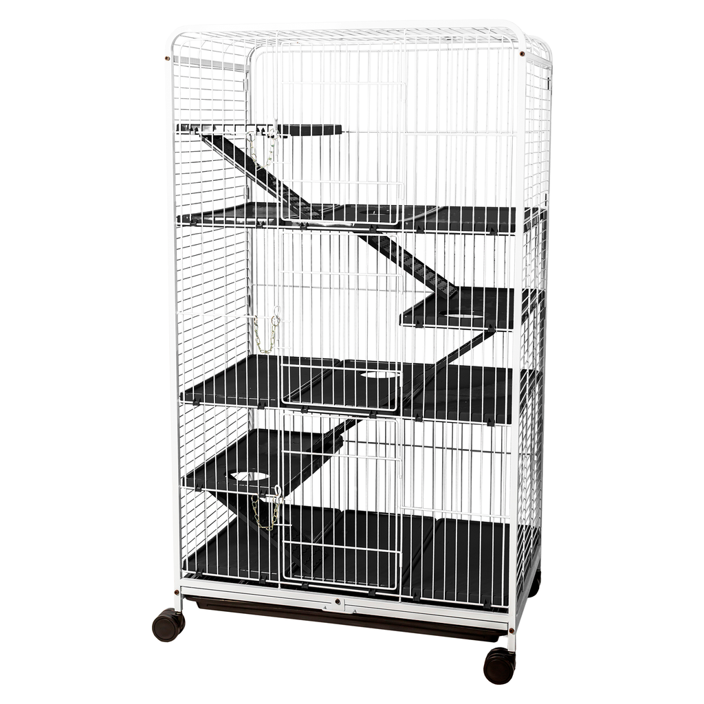 Viveiro Gaiola Para Roedores Fauna Luxo Grande Branco