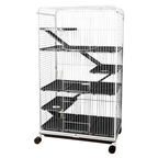 Viveiro Gaiola Para Roedores Fauna Luxo Grande Branco