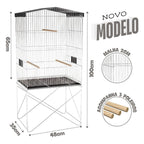 Viveiro Gaiola para Pássaros Médio Dobrável - Gaiolas Quatigá