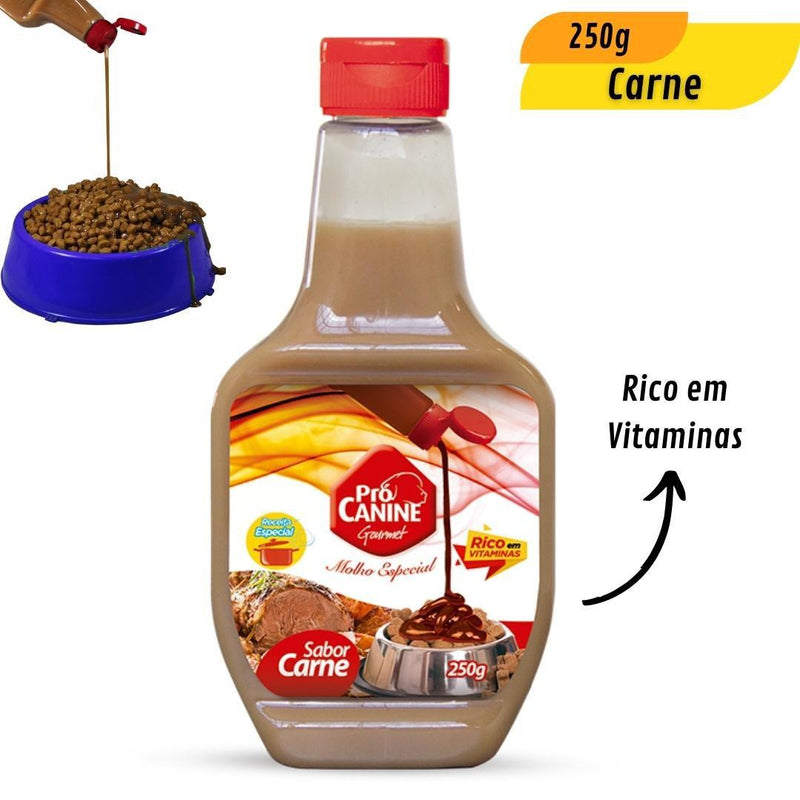 Molho para Ração de Cachorro Sabor Carne Prócanine - 250g