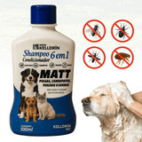 shampoo kelldrin matt 6 em 1 anti pulgas e carrapatos 500ml
